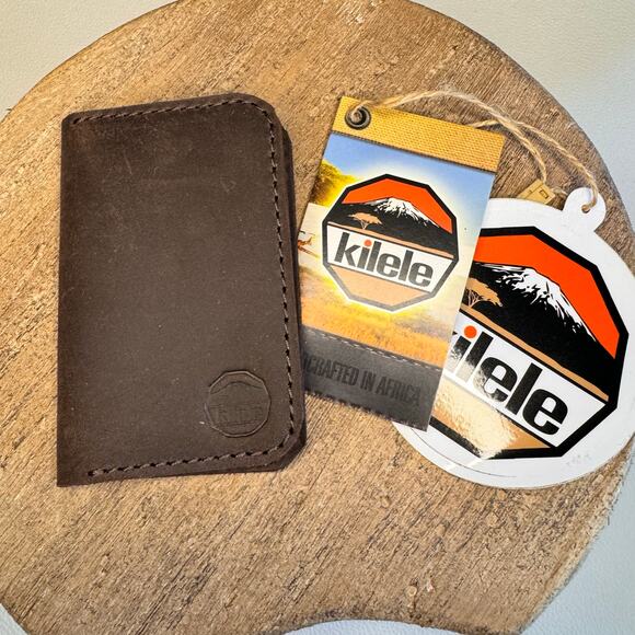 Genuine Leather Wallet Made in Africa Leather Card Holder Minimalist Wallet NEW - Picture 6 of 7